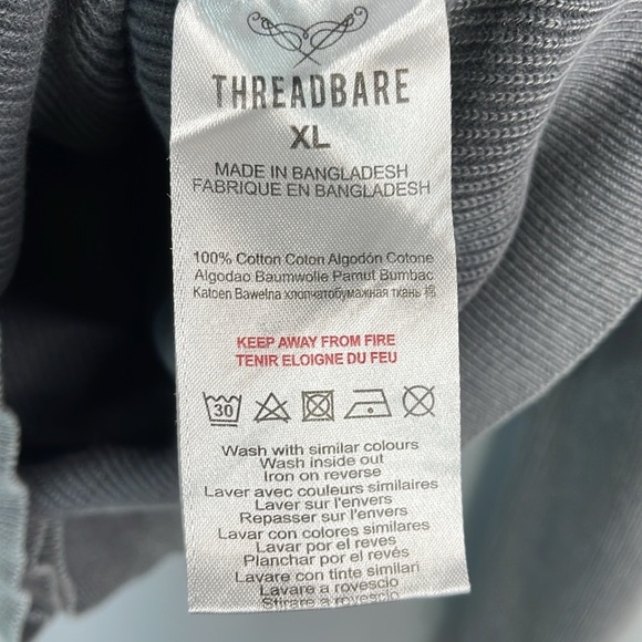 Threadbare Denim Corps Men’s Vintage Crafted Sweater Sunwashed Lightweight XL - Picture 8 of 10